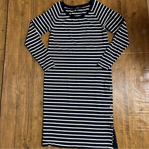 Ralph Lauren Navy and White Striped Top